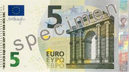 Công ty luật: Châu Âu lưu hành đồng 5 Euro mới