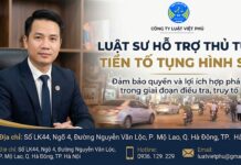 Luật sư hỗ trợ thủ tục tiền tố tụng hình sự