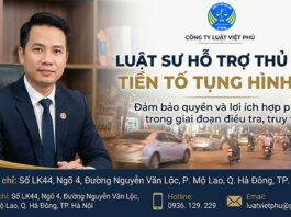 Luật sư hỗ trợ thủ tục tiền tố tụng hình sự