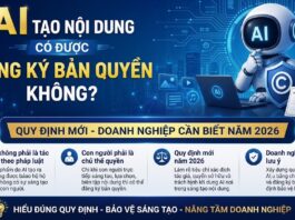 AI tạo nội dung có được đăng ký bản quyền không?
