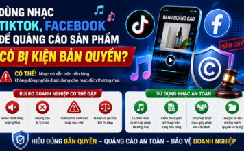 Dùng nhạc TikTok, Facebook để quảng cáo sản phẩm có bị kiện bản quyền?